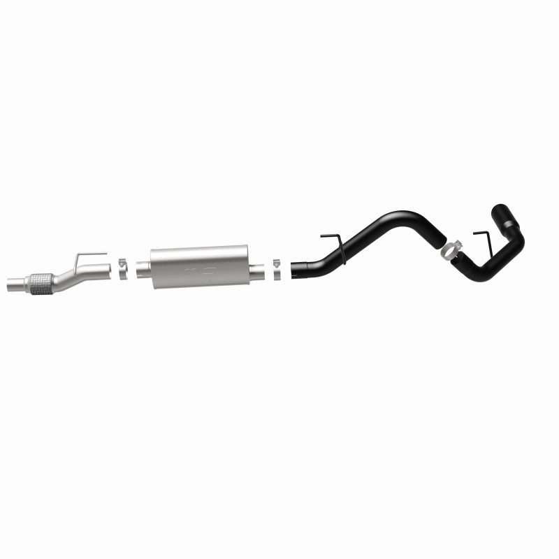 MagnaFlow SYS Cat-Back 11-14 Ford F-150 3.5L V6 EcoBoost 3in Black Single Side Exit Rear 3 Tip Magnaflow