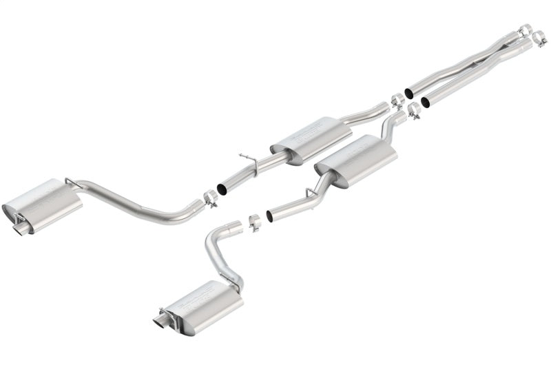 Borla 15-16 Dodge Charger R/T 5.7L No Tip Use Factory Valence Single Split Rear Exit S-Type Exhaust - eliteracefab.com