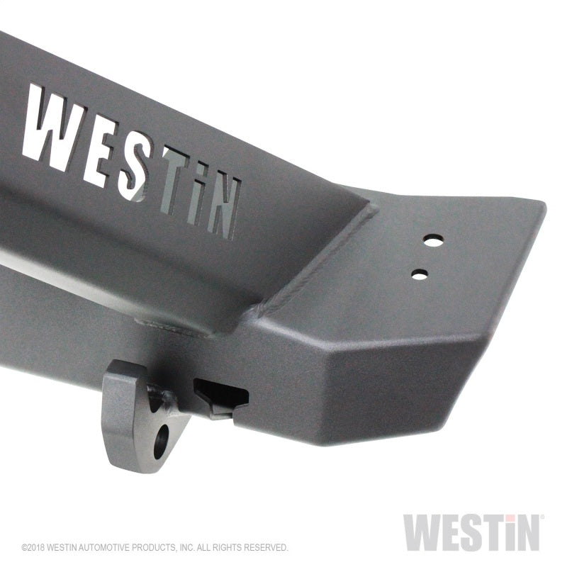 Westin 18-19 Jeep Wrangler JL Stubby Front Bumper - Textured Black - eliteracefab.com