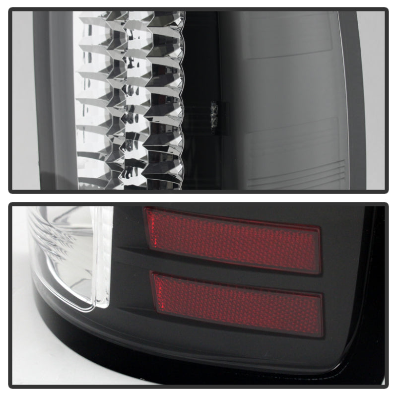 Spyder GMC Sierra 07-13 (Not fit 3500 Dually 4 Rear Wheels)LED Tail Lights Black ALT-YD-GS07-LED-BK - eliteracefab.com