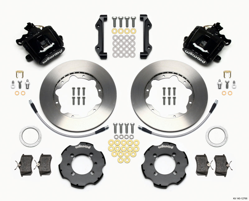 Wilwood Combination Parking Brake Rear Kit 11.00in 2012 Fiat 500 w/ Lines Wilwood