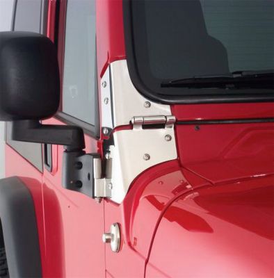 Rampage 1976-1983 Jeep CJ5 Windshield Hinge - Stainless - eliteracefab.com