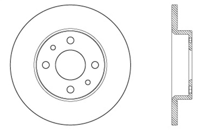 StopTech Slotted & Drilled Sport Brake Rotor - eliteracefab.com