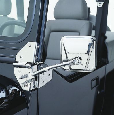 Rampage 1955-1983 Jeep CJ5 Side Mirrors - Stainless - eliteracefab.com