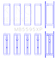 Load image into Gallery viewer, King Nissan KA-24DE (Size 0.50 Oversized) Performance Main Bearing Set