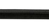 Vibrant -6 AN Black Nylon Braided Flex Hose (10 foot roll)