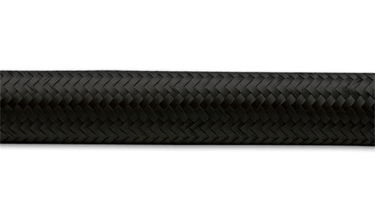Vibrant -6 AN Black Nylon Braided Flex Hose (5 foot roll) - eliteracefab.com