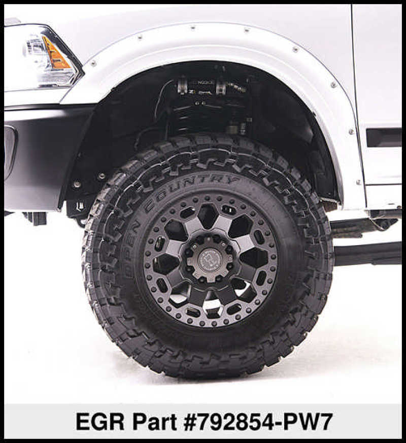 EGR 10+ Dodge Ram HD Bolt-On Look Color Match Fender Flares - Set - Bright White - eliteracefab.com