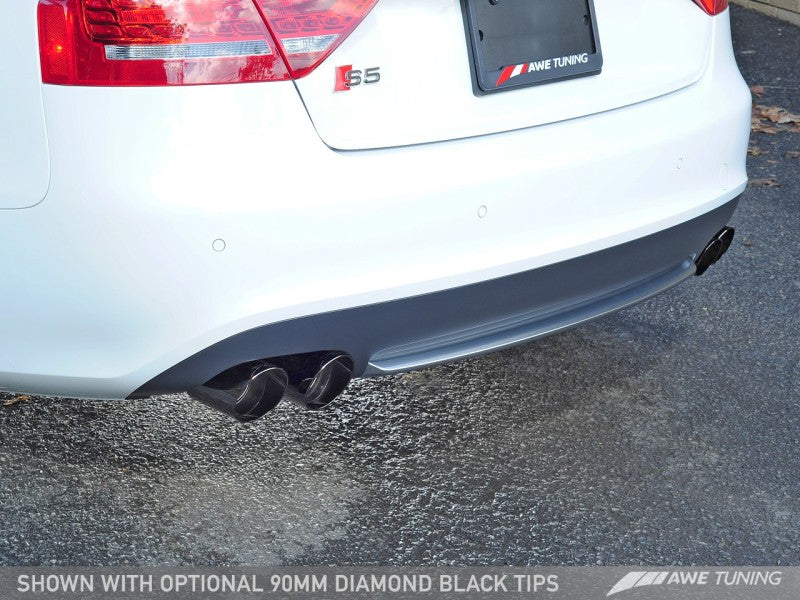 AWE Tuning Audi B8.5 S5 3.0T Touring Edition Exhaust System - Diamond Black Tips (90mm) AWE Tuning