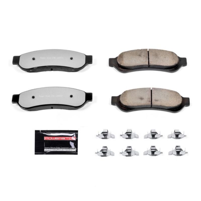 Power Stop 07-10 Ford F-250 Super Duty Rear Z36 Truck & Tow Brake Pads w/Hardware - eliteracefab.com