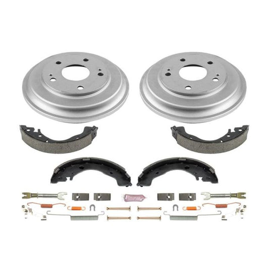 Power Stop 06-11 Honda Civic Coupe Rear Autospecialty Drum Kit - eliteracefab.com