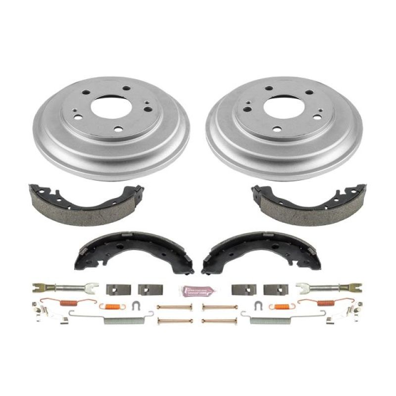 Power Stop 06-11 Honda Civic Coupe Rear Autospecialty Drum Kit - eliteracefab.com