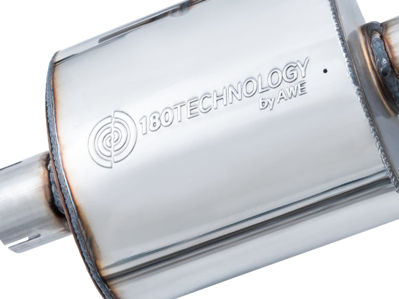 AWE Tuning Audi B9 A5 Touring Edition Exhaust Dual Outlet - Diamond Black Tips (Includes DP) AWE Tuning