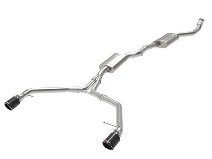 afe MACH Force-Xp 13-16 Audi Allroad L4 SS Cat-Back Exhaust w/ Carbon Tips aFe