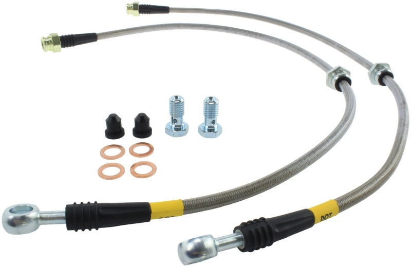 STOPTECH 2015 VW GOLF (MK7) FRONT STAINLESS STEEL BRAKE LINE KIT, 950.33026 - eliteracefab.com