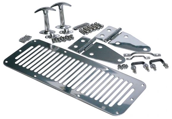 Rampage 1978-1983 Jeep CJ5 Hood Set - Stainless - eliteracefab.com