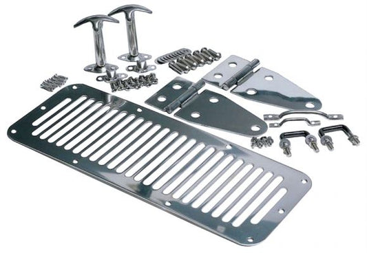 Rampage 1978-1983 Jeep CJ5 Hood Set - Stainless - eliteracefab.com