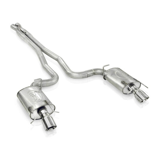 Stainless Works 09-15 Cadillac CTS-V Sedan 3in Catback System X-Pipe Turbo S-Tube Mufflers 4in Tips Stainless Works