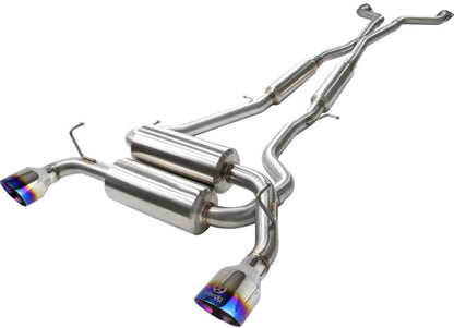 aFe Takeda 2-1/2in 304SS Cat-Back Exhaust Infiniti G37 08-13/Q60 14-15 V6-3.7 w/ Blue Flame Tips aFe
