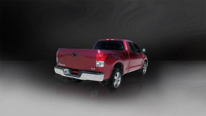 Corsa 09-10 Toyota Tundra 5.7L V8 3in Cat-Back Single Side w Twin 4in Black Pro-Series Tips CORSA Performance