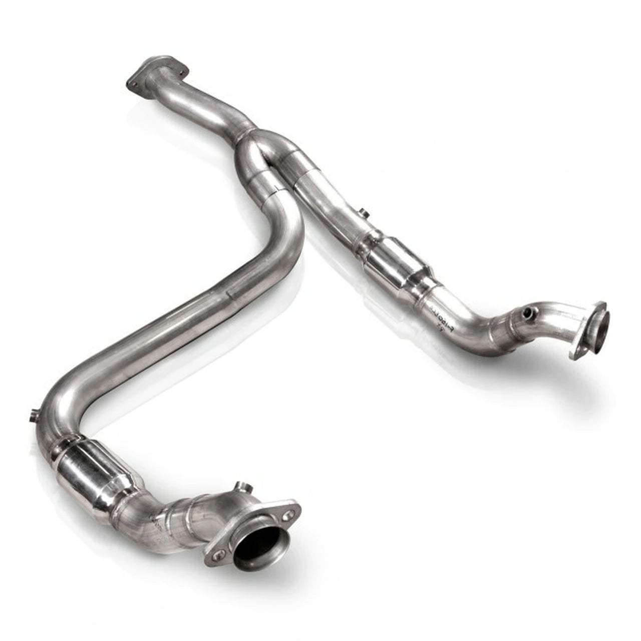 STAINLESS WORKS 3in Downpipe with Y-Pipe & High Flow Cat Ford F-150 3.5L Ecoboost 11-14 - eliteracefab.com