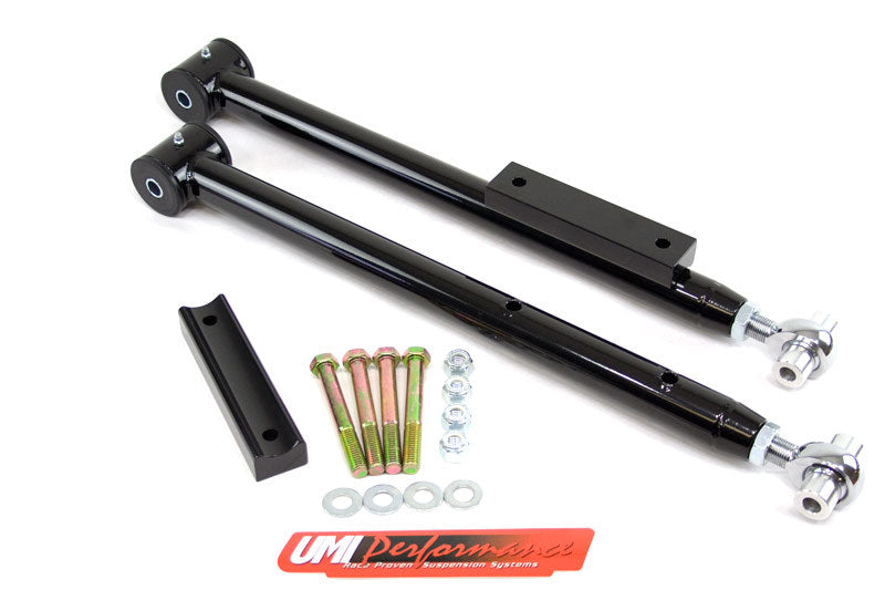 UMI Performance 91-96 Impala SS Adjustable Extended Length Lower Control Arms- Rod Ends - eliteracefab.com