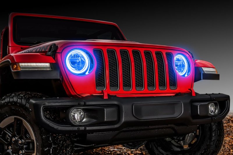 ORACLE Lighting Jeep Wrangler JL/Gladiator JT LED Surface Mount Headlight Halo Kit - eliteracefab.com