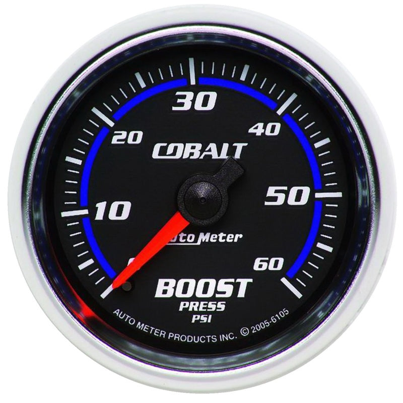 Autometer Cobalt 52mm 0-60psi Mechanical Boost Gauge.