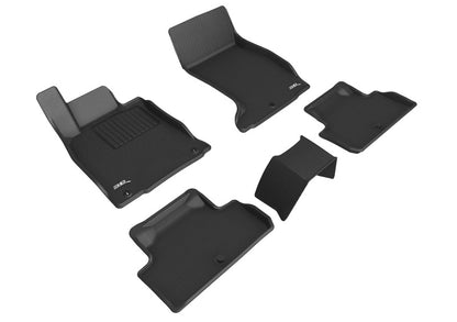 3D MAXpider L1GS00401509 2019-2023 Genesis G70 AWD Kagu 1st & 2nd Row Floormats - Black