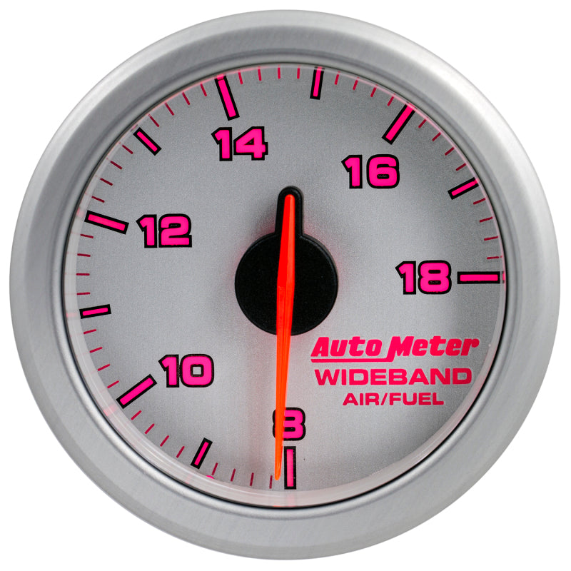 Autometer Airdrive 2-1/6in Wideband Air / Fuel Gauge 10:1-17:1 ARF Range - Silver 9178-UL
