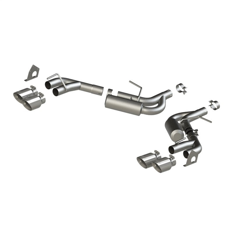 MBRP 16-19 Chevrolet Camaro V6 2.5in T304 NPP Dual Axle Back Exhaust w/ 4in Quad Dual Wall Tips - eliteracefab.com