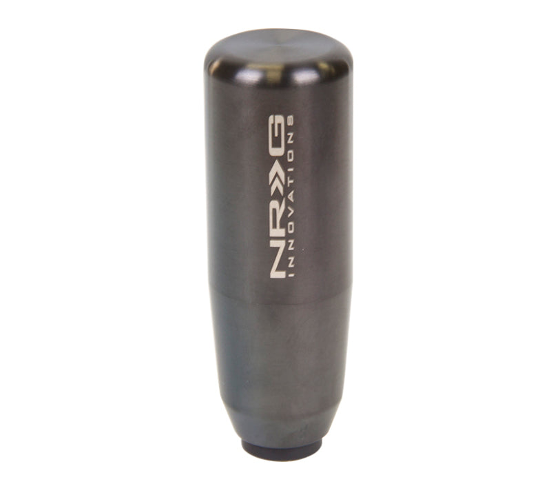 NRG Universal Short Shifter Knob - 3.5in. Length / Heavy Weight .85Lbs - Black Chrome - eliteracefab.com