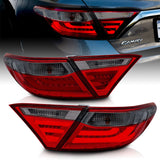 ANZO USA Toyota Camry 4dr Led Taillights Smoke; 2015-2017