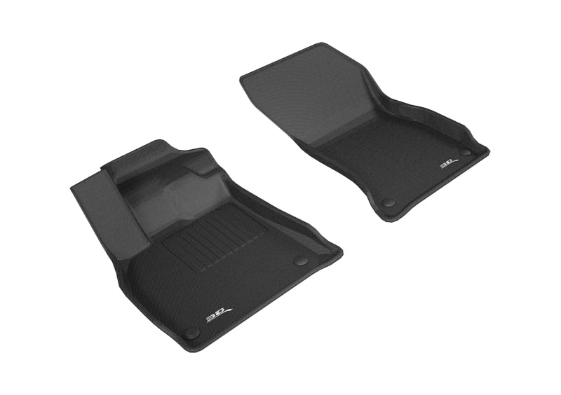 3D MAXpider 2018-2020 Audi Q5 Kagu 1st Row Floormat - Black 3D MAXpider