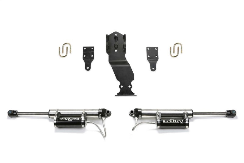 Fabtech 17-21 Ford F250/F350 4WD Dual Steering Stabilizer System w/DL 2.25 Resi Shocks - eliteracefab.com