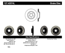 Load image into Gallery viewer, StopTech 1/02-05 Infiniti G35 (alloy disc) / 6/02-05 Nissan 350Z Slotted &amp; Drilled Left Front Rotor - eliteracefab.com