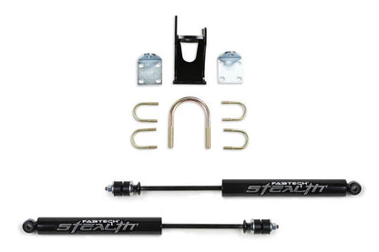 Fabtech 05-21 Ford F250/350 4WD Dual Stealth Steering Stabilizer Kit - Opposing Style - eliteracefab.com