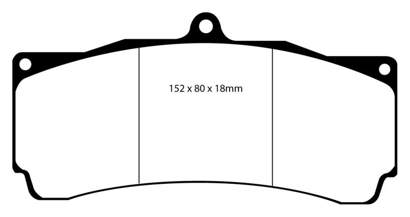 EBC Brakes Yellowstuff Performance Brake Pads - eliteracefab.com