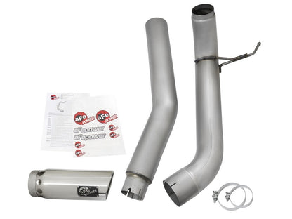 aFe Atlas Exhaust 5in DPF-Back Exhaust Aluminized Steel 2016 Nissan Titan XD V8-5.0L w/ Polished Tip aFe