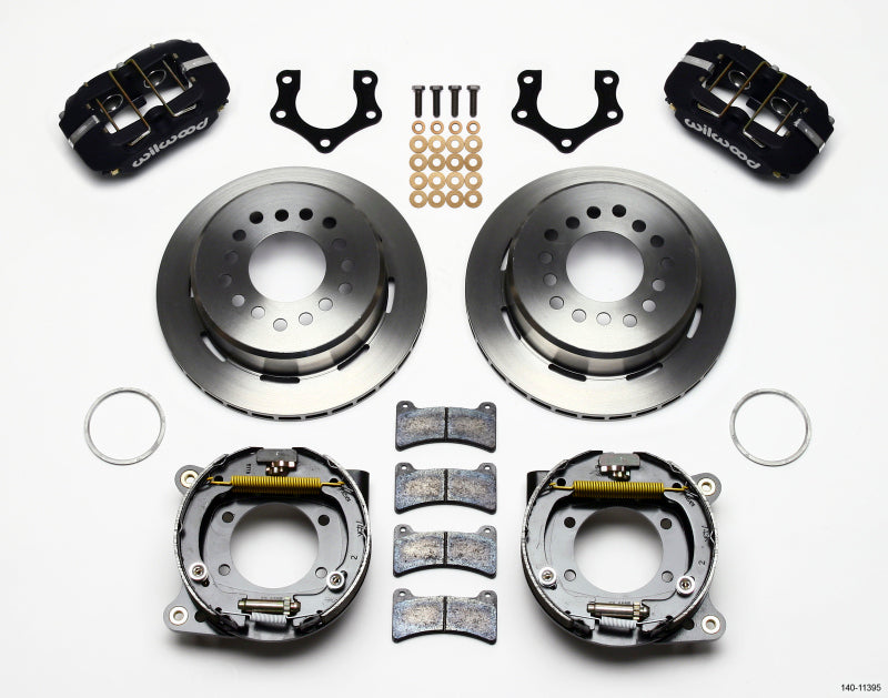 Wilwood Dynapro Low-Profile 11.00in P-Brake Kit Mopar/Dana 2.36in Off w/Snap Ring Brng Wilwood