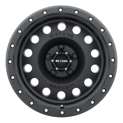 Method MR307 Hole 17x8.5 0mm Offset 5x5 94mm CB Matte Black Wheel - eliteracefab.com
