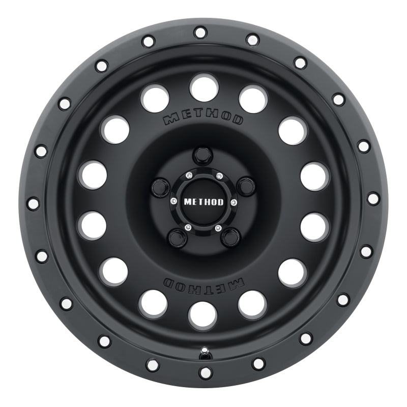 Method MR307 Hole 17x8.5 0mm Offset 5x5 94mm CB Matte Black Wheel - eliteracefab.com