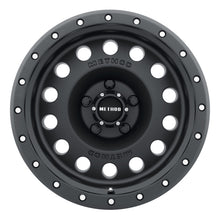 Load image into Gallery viewer, Method MR307 Hole 17x8.5 0mm Offset 5x5 94mm CB Matte Black Wheel - eliteracefab.com