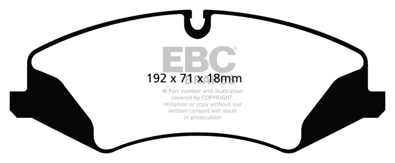 EBC 14+ Land Rover LR4 3.0 Supercharged Yellowstuff Front Brake Pads - eliteracefab.com