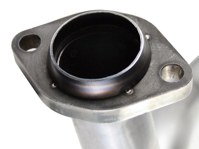 aFe Twisted Steel Delete Down-Pipe and Y-Pipe 2 to 2-1/2in Alum Steel Exhaust 12-16 Jeep Wrangler aFe