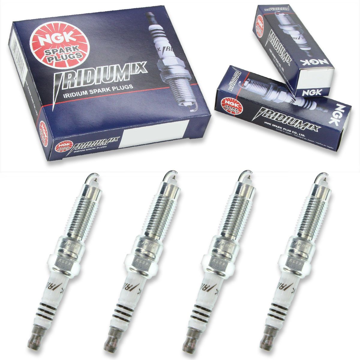 NGK IX Iridium Spark Plug Box of 4 (ZNAR7AIX) - eliteracefab.com