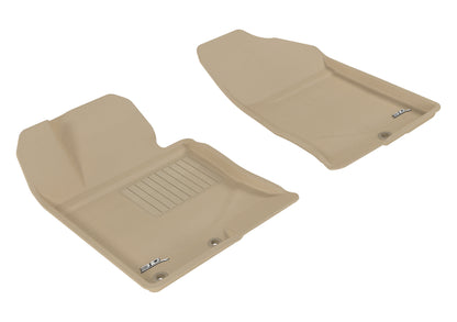 3D MAXpider L1HY03811502 2011-2014 Hyundai Sonata/2015 Sonata Hybrid Kagu 1st Row Floormat - Tan