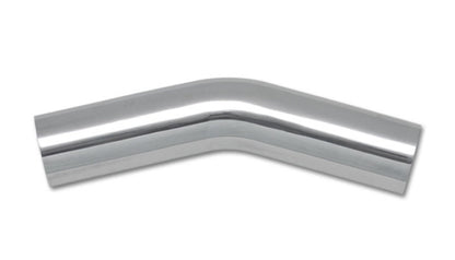 Vibrant 1.5in O.D. Universal Aluminum Tubing (30 degree bend) - Polished - eliteracefab.com