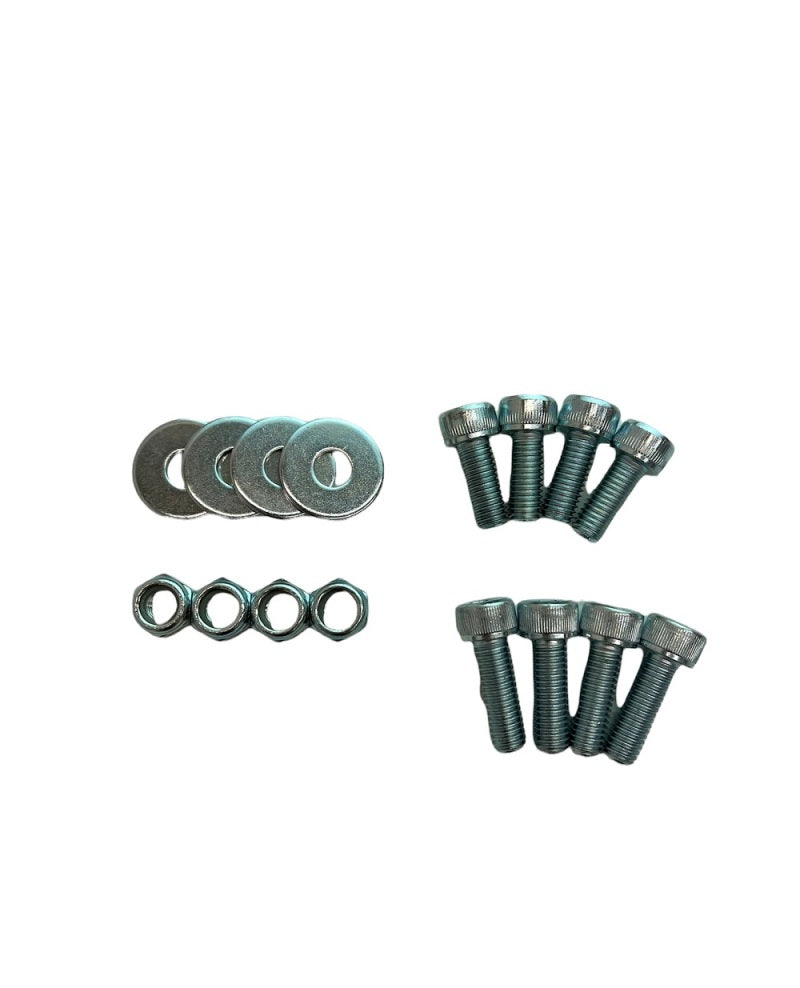 Sparco Seat Hardware Spacer Kit Bottom Mount - Silver Zinc - eliteracefab.com