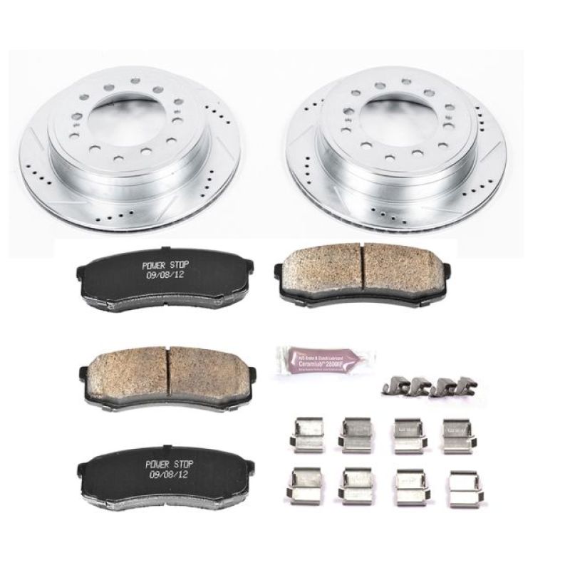 Power Stop 10-19 Lexus GX460 Rear Z23 Evolution Sport Brake Kit - eliteracefab.com